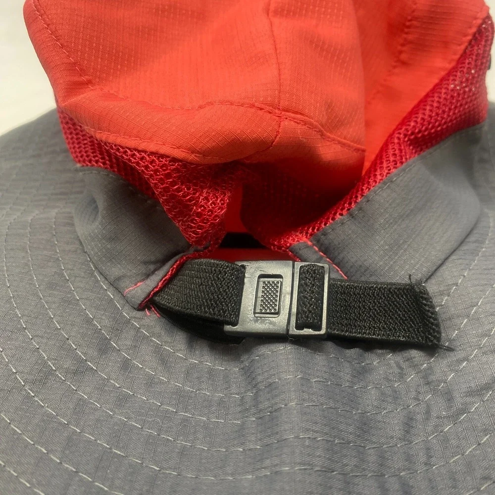 Sun Shade Boonie Hat Adjustable Foldable Bucket Ponytail Mesh Women's Pink‎